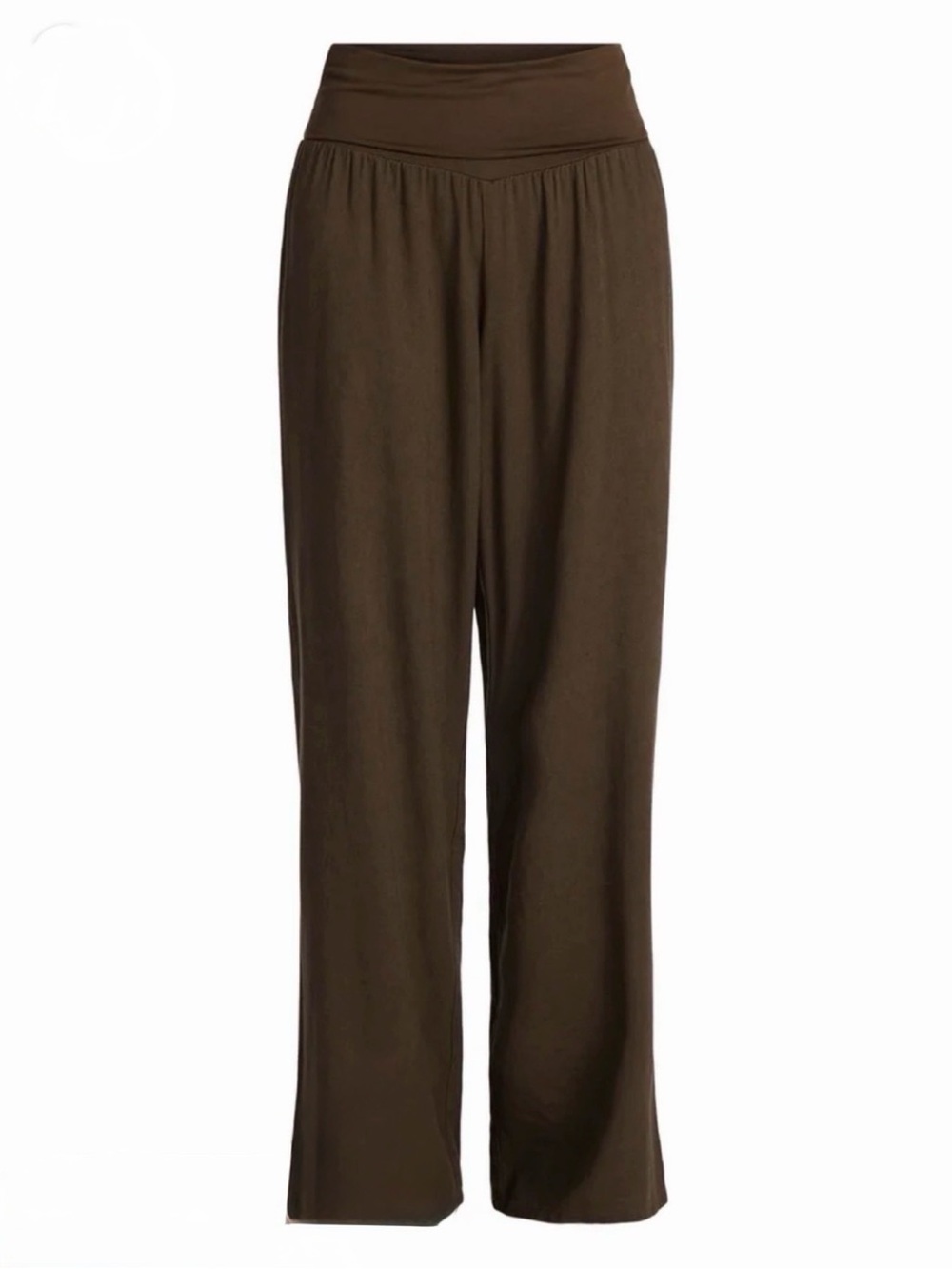 No Boundaries ~ Wide-Leg Pants ~ Brown ~ Beach Pants ~Supportive Fold-Over Waist